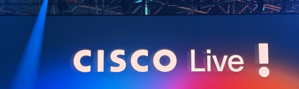 Cisco Live sign, Amsterdam 2026
