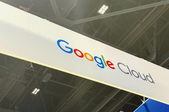 Google Cloud logo on display at GTC 2026