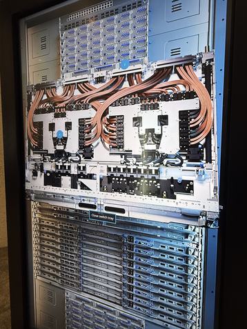 A view inside a Helios switch tray