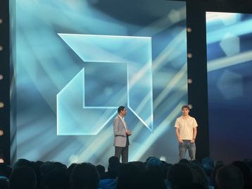 From left: AMD’s SVP of AI, Vamsi Boppana and Philippe Tillet, the lead mind behind OpenAI's Triton