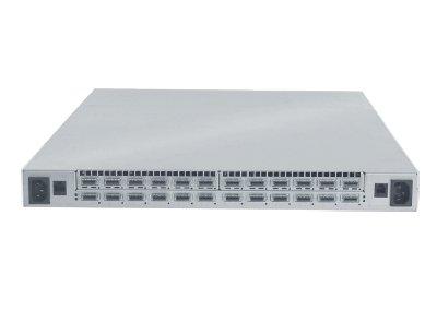 QLogic's SilverStorm 9024 InfiniBand switch. Image courtesy of QLogic.