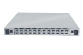 QLogic's SilverStorm 9024 InfiniBand switch. Image courtesy of QLogic.