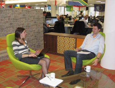 Rackspace Hosting staff at work