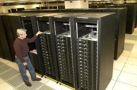 IBM Roadrunner supercomputer at the Department of Energy's Los Alamos National Laboratory.