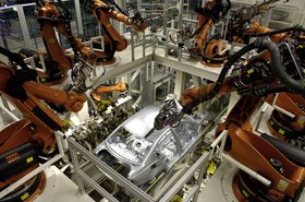 Robots making cars