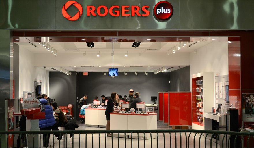 A Rogers Plus store in Markham, Ontario