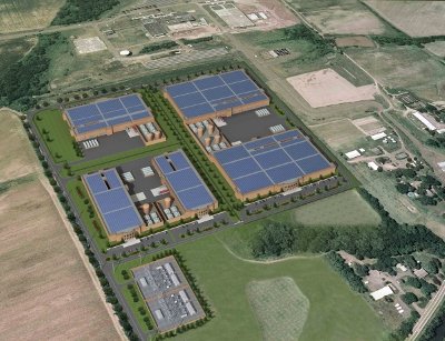 Rendering of one possible version of Russo Development's future Somerset Technology Park in New Jersey.