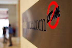 Salesforce's No Software Plaque