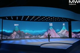 Vivek Badrinath during the opening keynote of MWC 2026