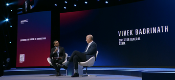 L-R Vivek Badrinath - GSMA, Director General, John Stankey - AT&T, Chairman and CEO
