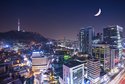 Seoul City skyline at night