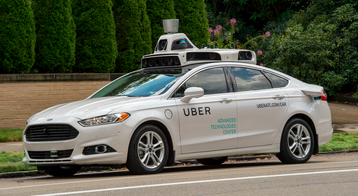 Self driving Uber car