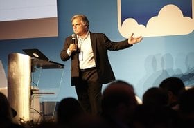 Sergio Basilio, diretor de estratégia e soluções de Cloud da Westcon-Comstor para a América Latina, no evento de lançamento do BlueSky.jpg