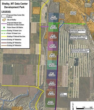 Shelby, MT data center industrial park