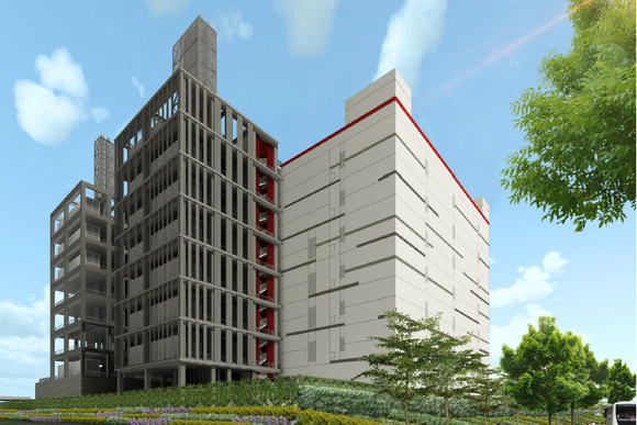 Artist's impression of Singtel's new DC West data center