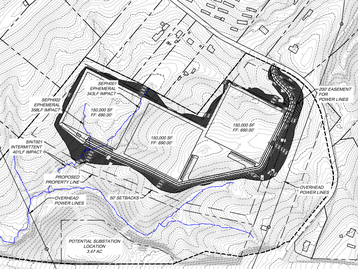 Site plan Campbell, Virginia