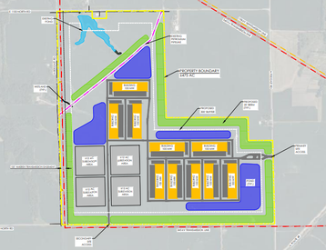 Site plan for data center in Christian County IL