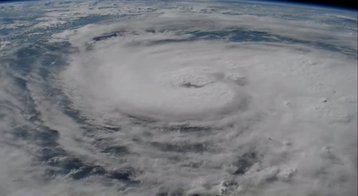 Hurricane Harvey seen from the ISS, 24/08/17