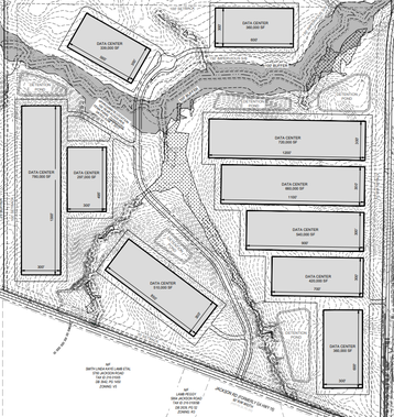 Spalding County data center layout