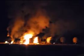 Starlink antenna fire Bulgaria