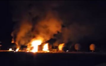 Starlink antenna fire Bulgaria
