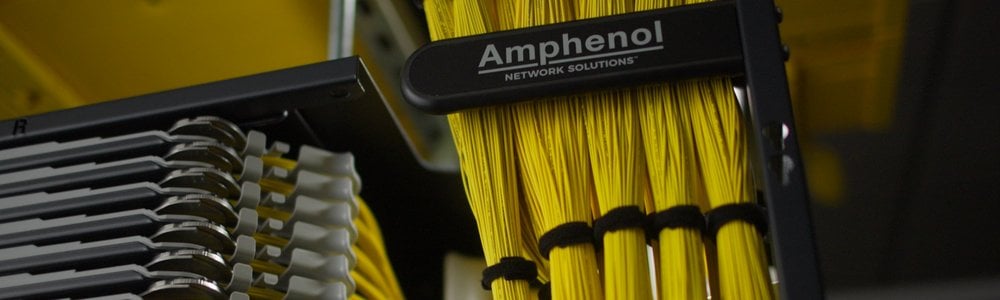 Amphenol Network Solutions' logo on cabling