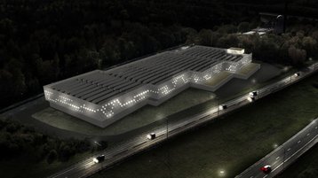 Potential data center at Kista - artist's impression