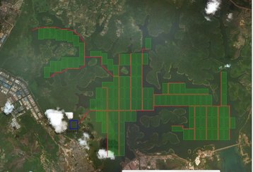 Proposed solar farm by Sunseap in Batam, Indonesia