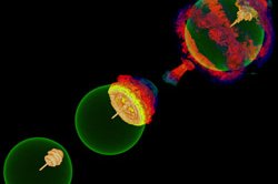 An HPC application, supercomputing supernova gravwave simulation - Image courtesy of Flash Center, University of Chicago
