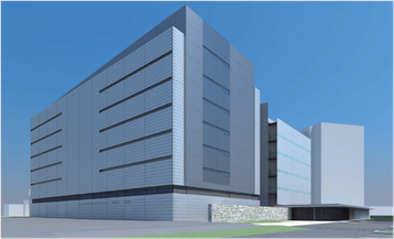 Concept image of scheduled data center addition to TDC2 site