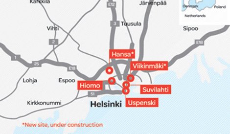 TelecityGroupÔÇÖs Helsinki data center sites (existing and under construction)