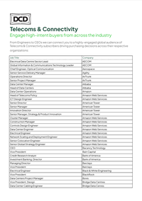 Telecoms & Connectivity Audience Sample List