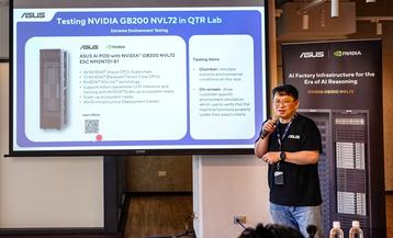 Testing NVIDIA GB200 NVL72 in QTR Lab with speaker