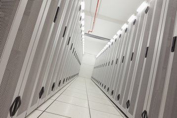 inside a data center somewhere