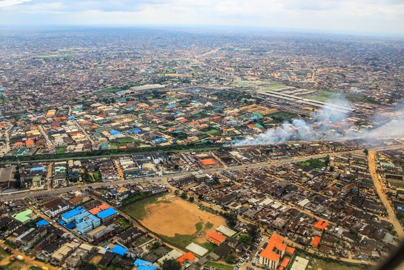 Aerial view of Lagos, Nigeria