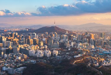 Seoul city skyline, South Korea