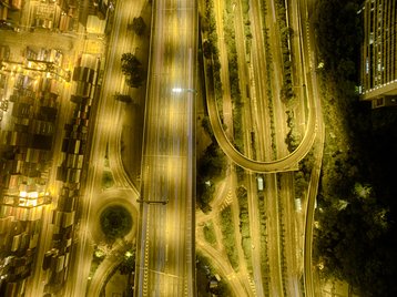 Aerial view of Kwai Chung, Hong Kong