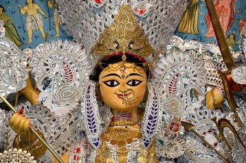 Durga Puja, an annual festival at West Bengal