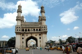 Charminar monument in Hyderabad, India
