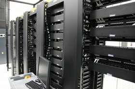 Racks at one of TierPoint's Spokane, Washington, data centers.