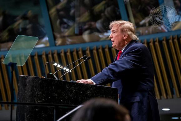 President of the United States, Donald Trump, addresses the general debate of the General Assembly's eighty-first session.