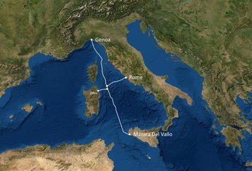 Unitirreno subsea cable