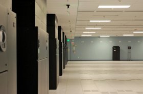 A data hall at a Vantage data center in Santa Clara, California.