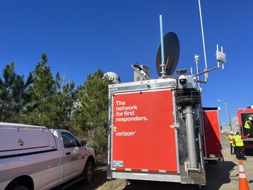 Verizon Response van with sat