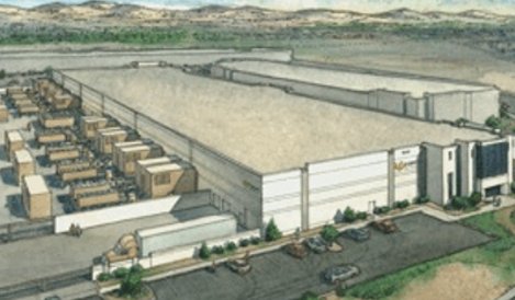 Rendering of ViaWest's Lone Mountain data center in Las Vegas