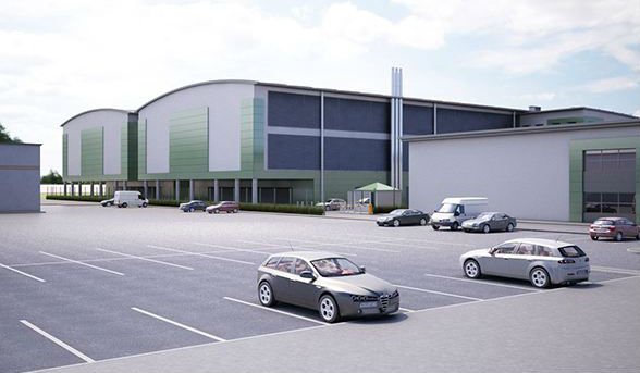 An artist's impression of Virtus' new data center in Hayes, UK