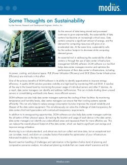 WP-Thoughts on Sustainability