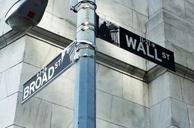 Wall Street street sign