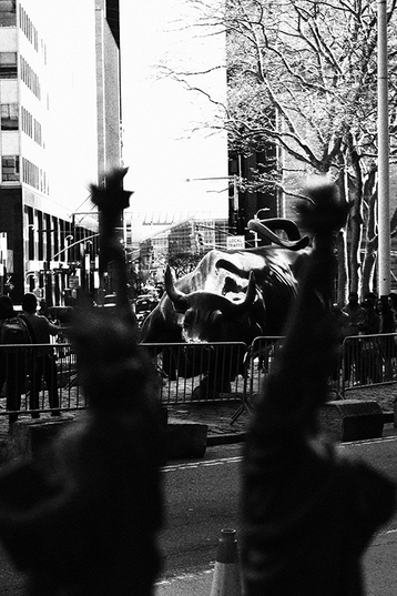 Wall Street bull, Stock Exchange, New York