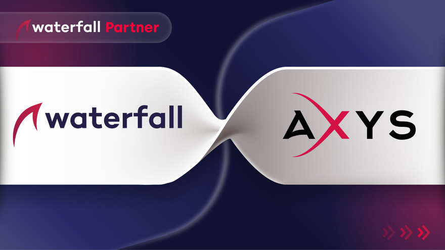 Waterfall Security and AXYS PR banner